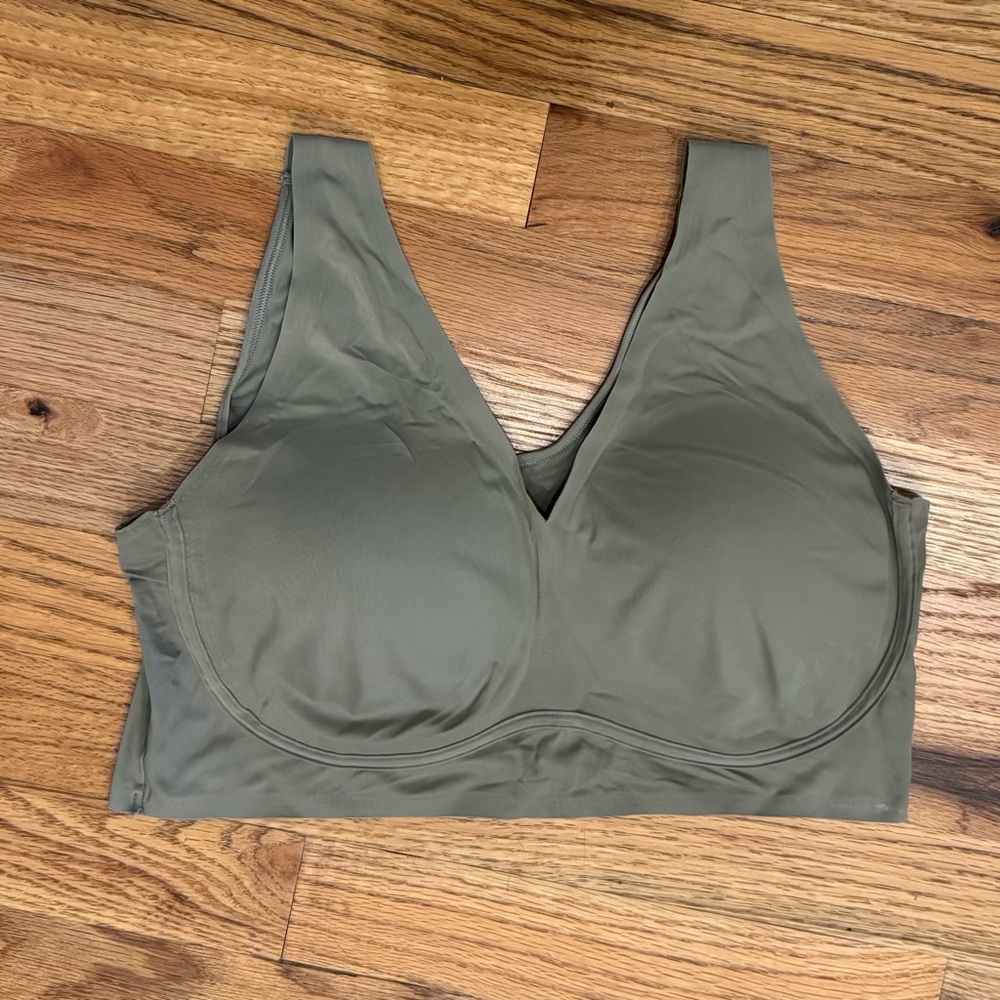 True brand Seamless Olive Green Bra